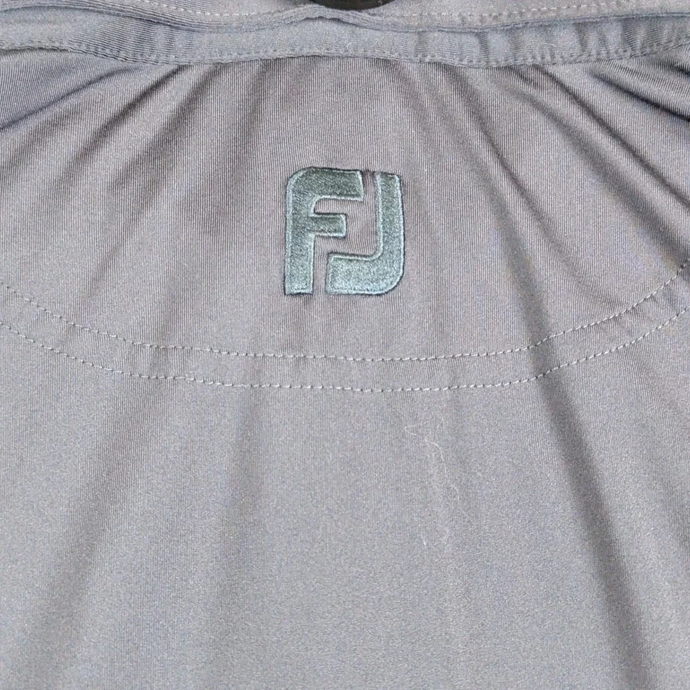 FootJoy Mens XXL Navy Blue Performance Golf‎ Polo Shirt Short Sleeve FJ Logo